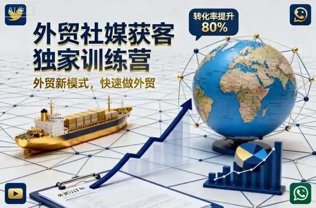 外贸社媒获客独家训练营，外贸新模式，快速做外贸(更新26年08月21日)-云网创