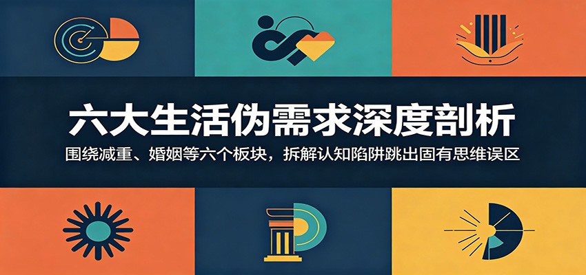 六大生活伪需求深度剖析：围绕减重、婚姻等六个板块，拆解认知陷阱跳出固有思维误区-云网创