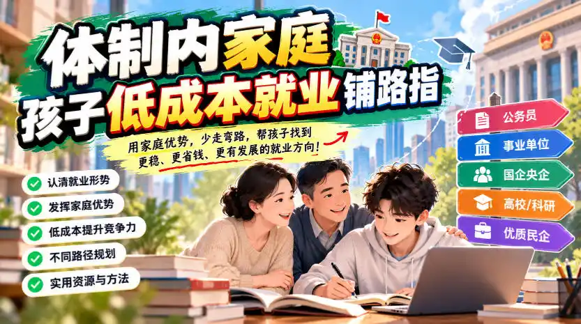 某公众号付费文章:体制内家庭,孩子低成本就业铺路指-云网创