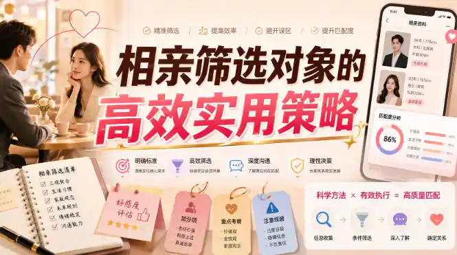 付费文章：相亲筛选对象的高效实用策略-云网创