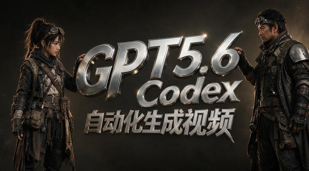 GPT5.6+Codex自动化视频生成：提示词设计×角色设定×封面海报×工作流思路，高效产出AI视频-云网创