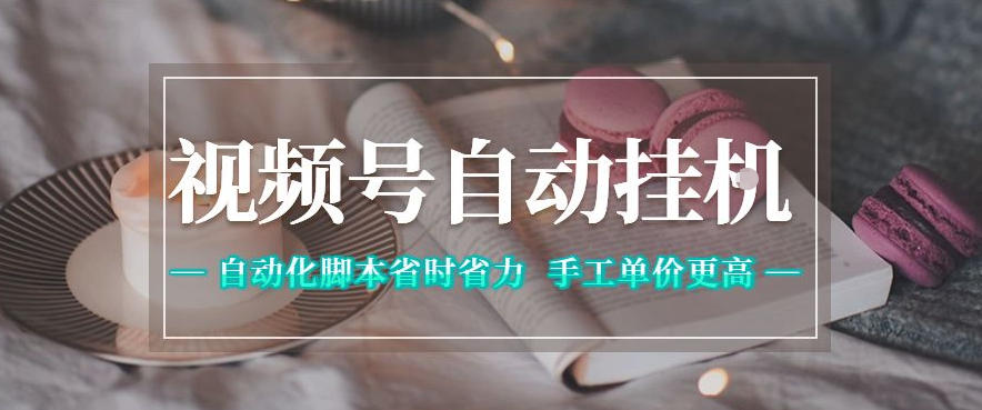 视频号自动挂G项目，自动化脚本省时省力，手工单价更高，日入300+全网最稳【揭秘】-云网创