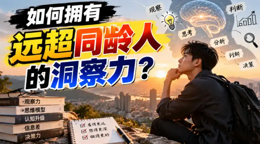 付费文章：如何拥有远超同龄人的洞察力？-云网创