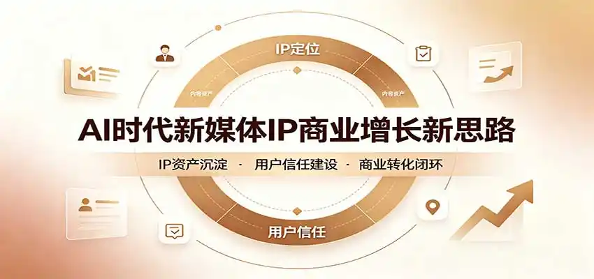 AI时代新媒体IP商业增长新思路:摒弃复杂运营套路,用极简思维打通获客路径-云网创
